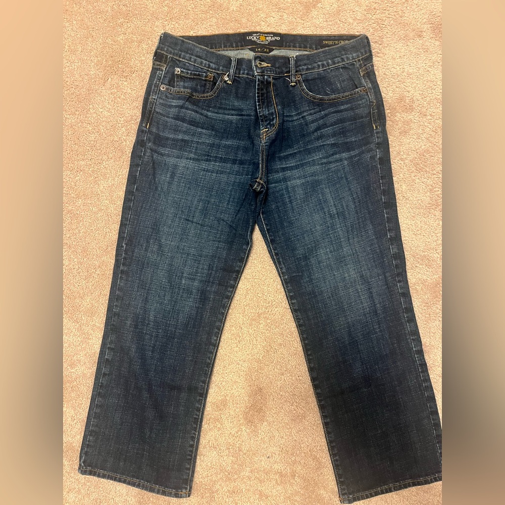 Lucky brand jeans sweet n crop. Size 14/32